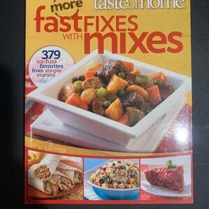 Taste of Home More Fast Fixes with Mixes Cookbook - Yellow and Red